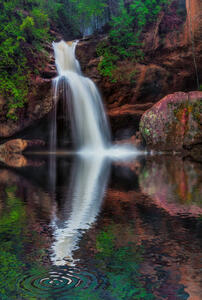 Lower Falls Reflection - Old Mans Cave print