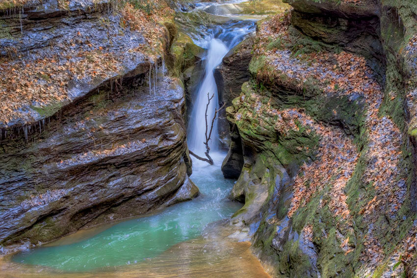 A perfect Falls in the Hocking Hills