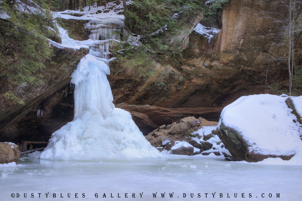The Lower Falls at Old Mans Cave Frozen in Time