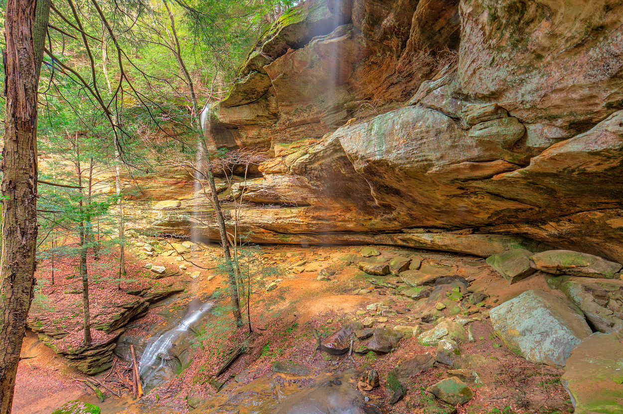 Dual Proposal Falls: Box Canyon State Forest - One of the more unique areas of the Hocking Hills, these two falls cascade together...