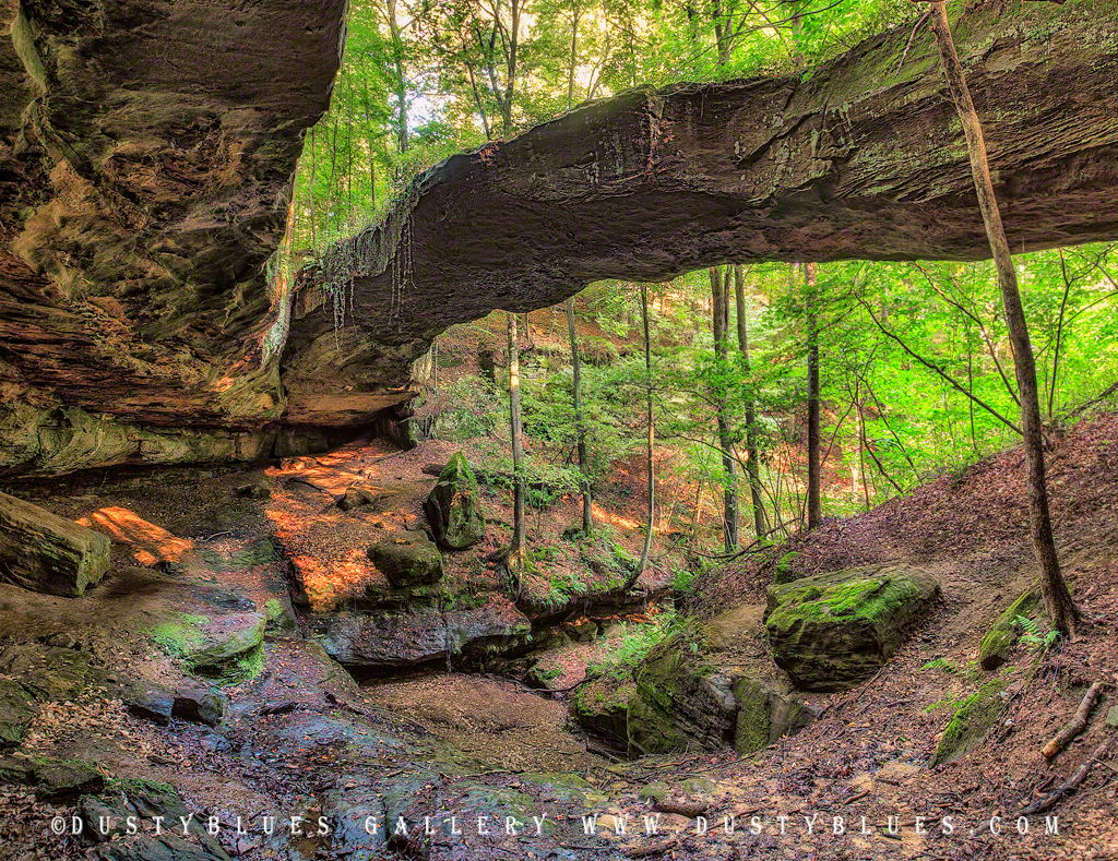Rock Bridge. The largest free standing span in Ohio. Rock Bridge is a State Preserve worth a hike to visit. After a good rain...